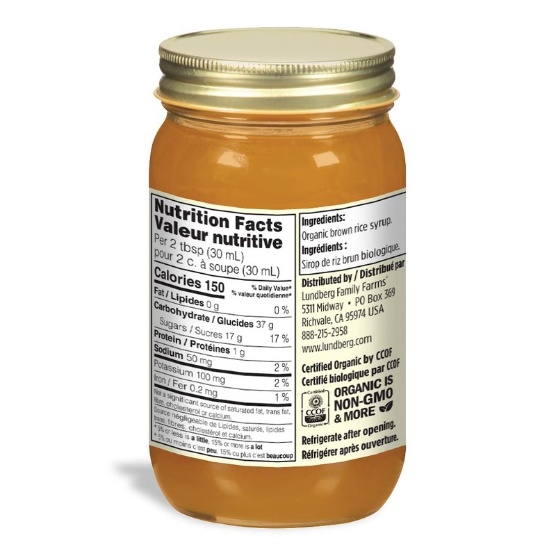Lundberg Organic Sweet Dreams Brown Rice Syrup, 595 gram (Pack