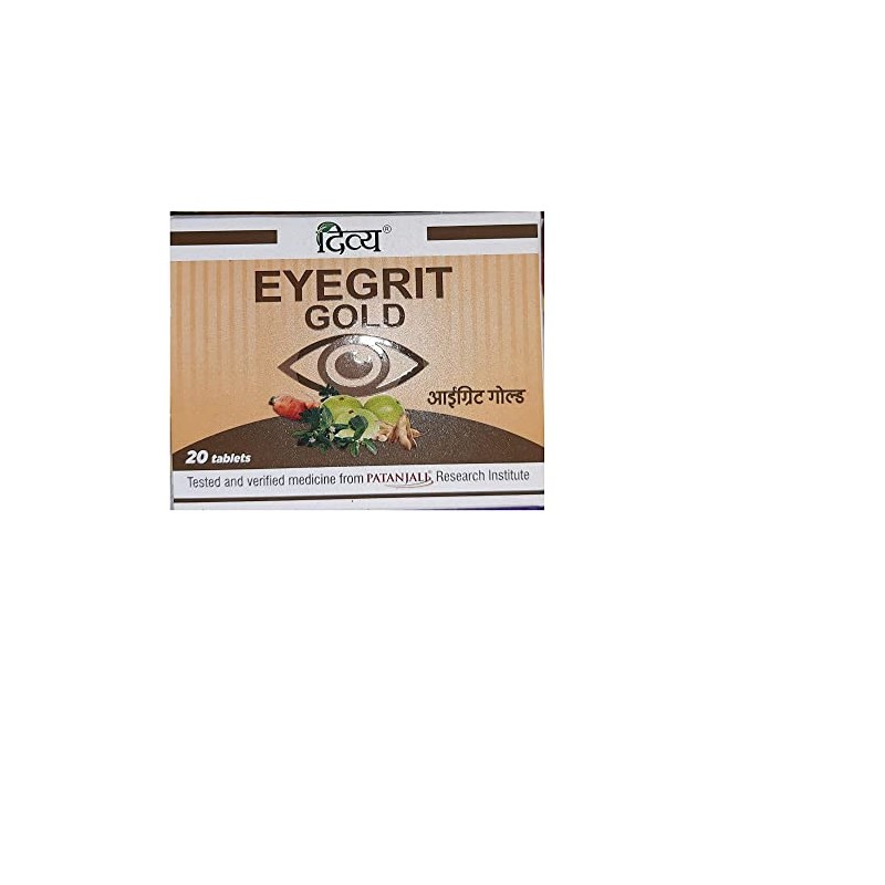 Patanjali Divya Eyegrit Gold 20 Tab - Pack of 1