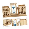 Mikinona Retro Wooden Timer Creative Sand Clock for Home Decoration