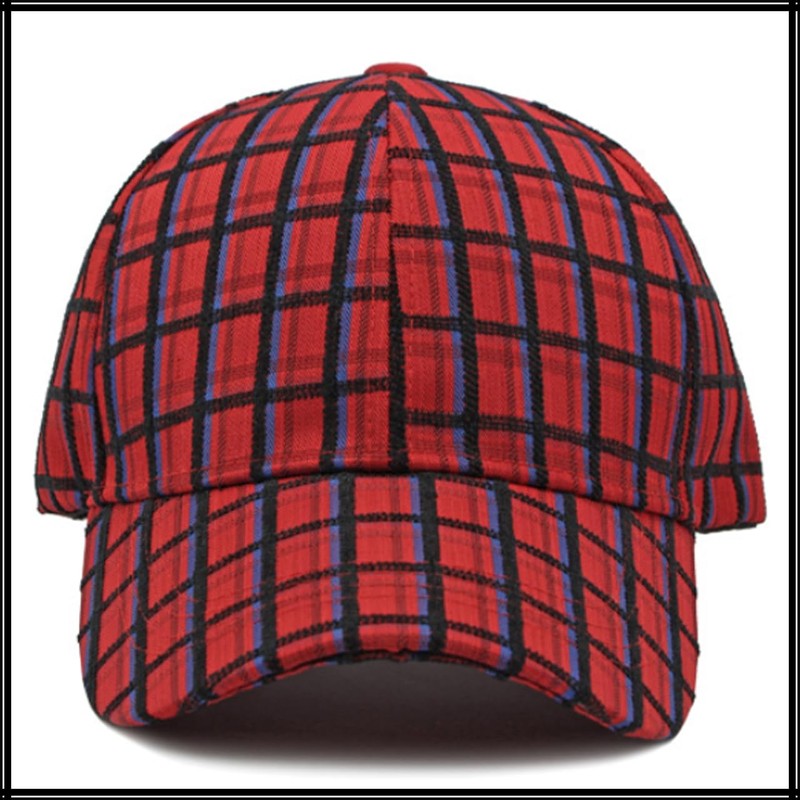 White Fang CZA304 Checkered Cap, Casual Design, Hat, Checkered Pattern,