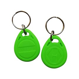 Rfid Fobs EM4100 125KHz Green ID Door Access Keys (Pack of 100)
