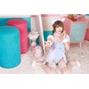 Clearstone Macaron Cat Cosplay Halloween Check Leotard Women's Blue
