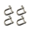 4 Pack 12mm Galvanised Steel D Shackle Dee Link Chandlery
