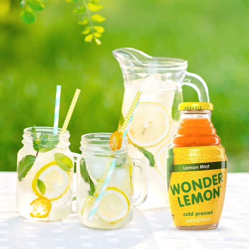 Wonder Lemon Organic Lemon Mint Cold Pressed Juice, 8.45oz (6