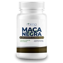 NAIMA, Maca Negra, 100 cápsulas,  Suplemento Alimenticio 100 Puro  Ingredientes Naturales, Sin Aditivos  Energía y Vitalidad  Soporte Físico y Mental 