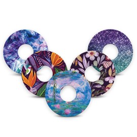 ExpressionMed - Pacifica Variety Pack - Adhesive Patches for Libre 3 (Pack of 5) - Made in The USA, Waterproof, Non-Fraying, Pre-Cut CGM Sensor Tapes