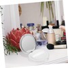 PACKOVE 2Pcs Ultra Thin Reusable Loose Powder Box with Mirror