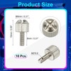 sourcing map 10 Pcs Computer Case Thumb Screws, M3x8 Thread