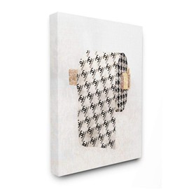 Stupell Industries Fashion Glam Toilet Paper Designer Detailing Wall Art, 30 x 40, Off-White