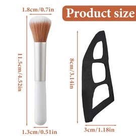 HQRKOTM 2er-Pack eyeliner schablone mit 2er-Pack Pinsel, wiederverwendbares Lidschatten-Führungswerkzeug, Lidschatten-Schablone