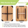 StrongTek Professional Wooden Balance Board with Crossed Hardwood Base, Advanced