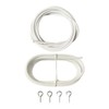 10FT Curtain Wire with 4 Hooks DIY Curtain Rod Picture