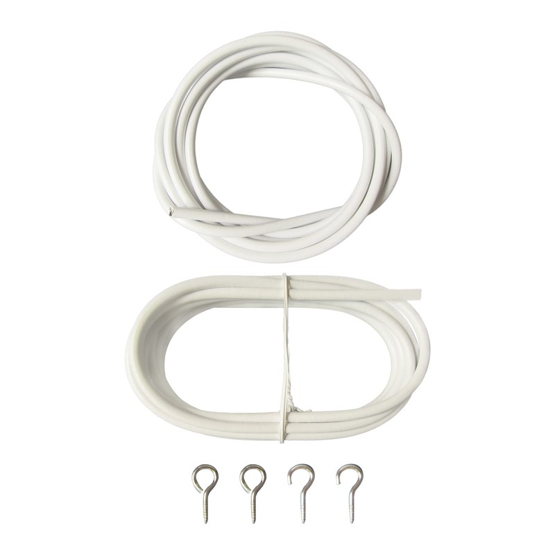 10FT Curtain Wire with 4 Hooks DIY Curtain Rod Picture