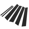 6PCS Door Window B C Pillar Cover Trim Glossy Black