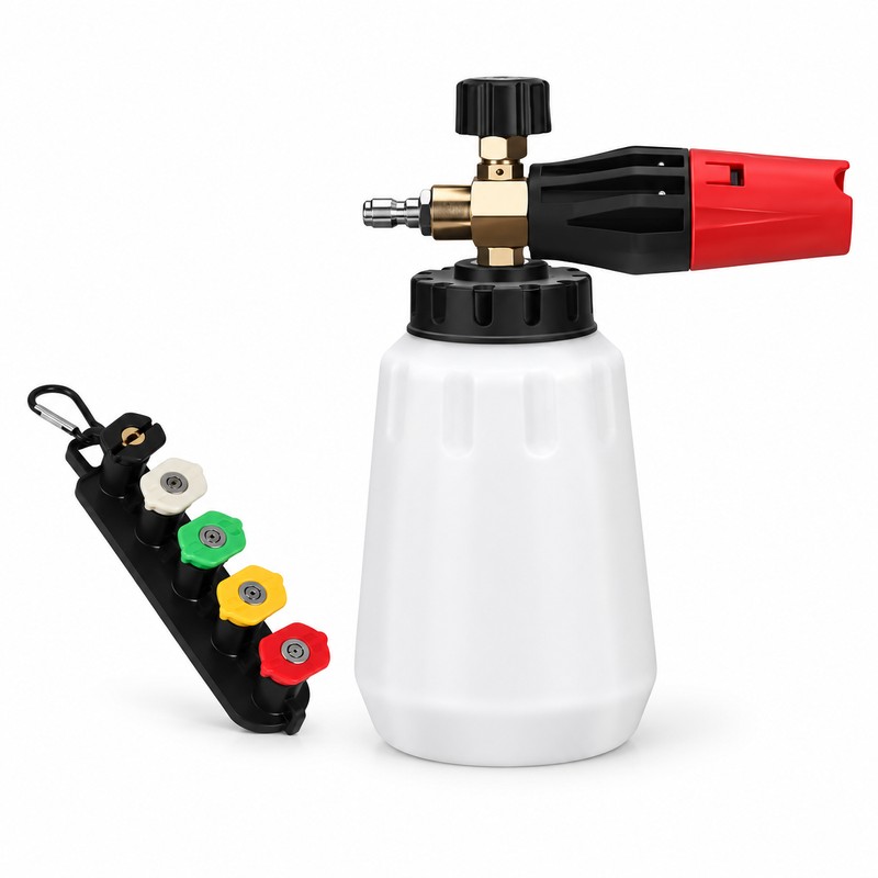 Pressure Washer Foam Cannon for Car Washing – Adjustable Fan