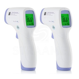 Straame No Touch Infrared Forehead Thermometer | Thermometer Suitable for Baby And Adult | Indoor and Outdoor | Use with Instant Read | For Fever, Medical Digital Body (PCS 2)