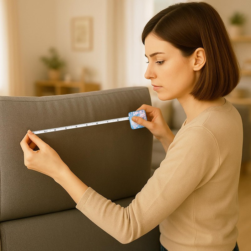 RainCaper Cherry Blossoms Compact Retractable Tape Measure - Portable Dual-Sided