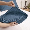 JELLYMONI 2 Pack Blue Pillowcases Standard Size, Soft Microfiber Knitted