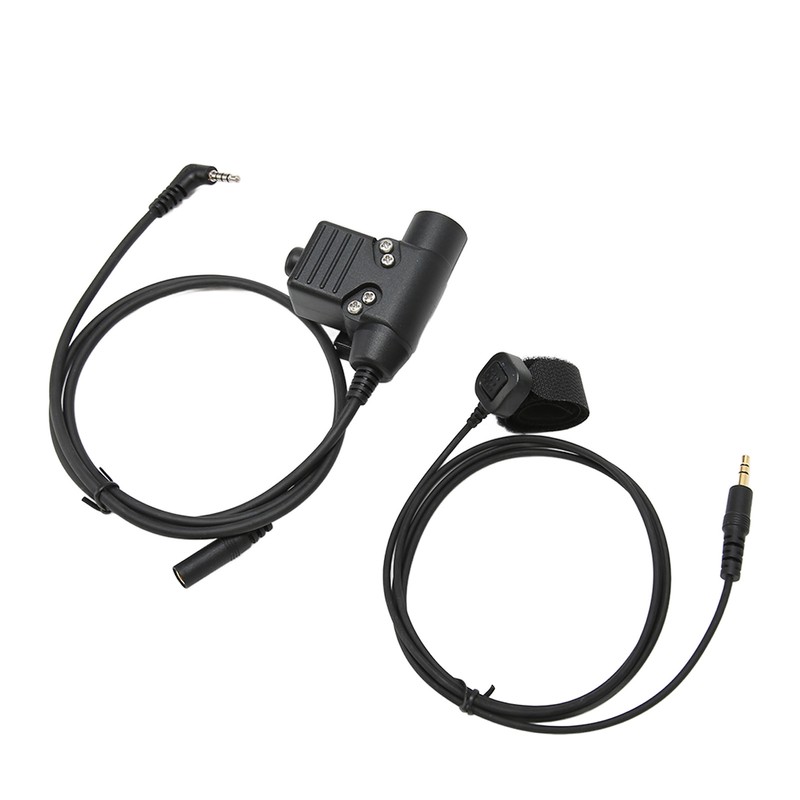 PTT Adapter with 90cm Cable Push to Talk Portable Headset