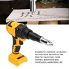 Oreilet Cordless Rivet Gun, 3.2‑4.8mm Brushless Portable Electric Rivet Tool,
