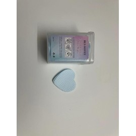 BELOOSYE 400 PCS Lint Free Nail Wipes, Eyelash Extension Glue Wipes, Super Absorbent Soft Non-woven Fabric Heart Shaped Nail Remover Wipes for Lash Extension Supplies & Nail Polish Bottle(Blue)