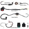LAXEEM Complete Electrics Wiring Harness Kit, Coil Stator Solenoid Relay