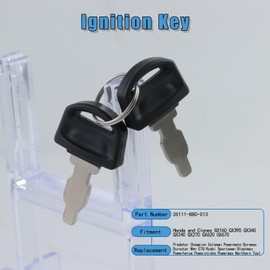WOTIAN Ignition Switch Key for Honda Generator & Engines GX160 GX200 GX240 GX270 GX340 GX390 Parts, Generator Key Replacement 35111-880-013