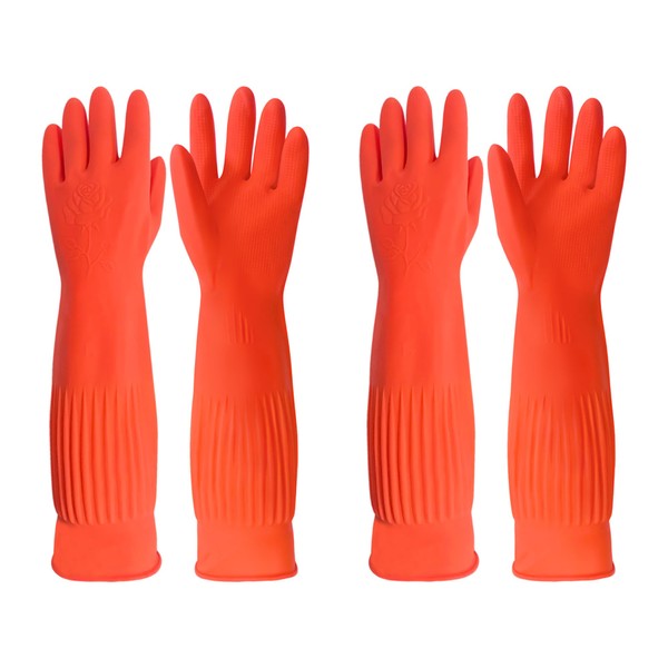 Xuper Grip Cleaning Gloves Natural Rubber Household Extra Long for
