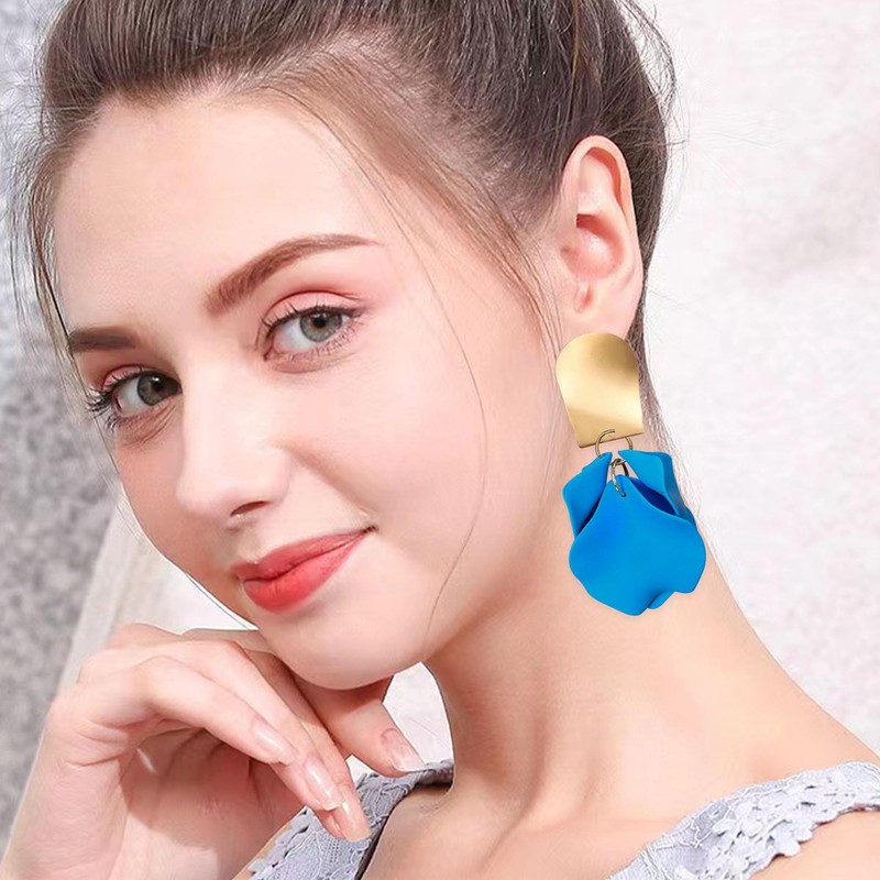 Just Follow Rose Petal Dangle Earrings