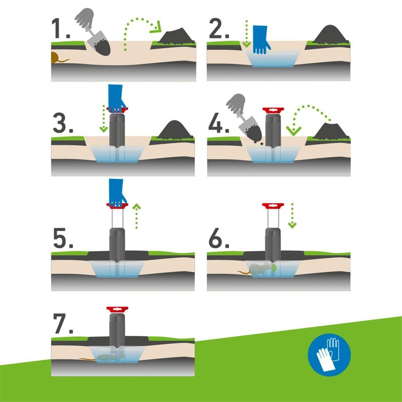 Windhager 05315 Vole Trap – 6.5 x 22 x 25