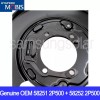 Hyundai OEM Brake Backing Plate SET 582512P500 + 582522P500 Hyundai