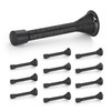 Ravinte Door Stoppers, 12 Pack Black Spring Door Stops with
