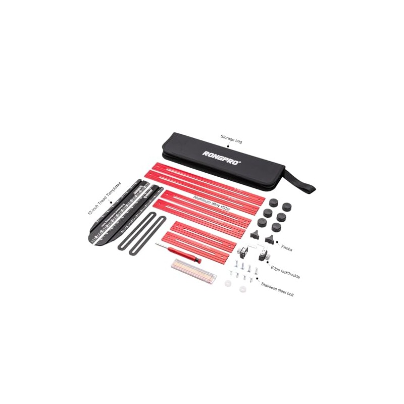 Stair Tread Template Tool, Stair Gauge Set Shelf Layout Measuring