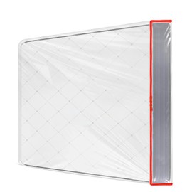 Plastic Mattress Cover 90 x 200 cm, Mattress Protector with Wide Zip, Waterproof and Tear-Resistant Mattress Bag, for Storage, Moving, Reusable (Thickness 30 cm)