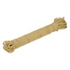 sourcing map Polypropylene Rope Braid Cord 50M/164ft 2mm Dia Brown