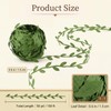 50 Yard(150 Ft) Green Leaf Trim Ribbon Artificial Vines Leaves