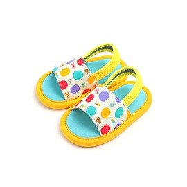 Ozkiz Girls Boys Cloud Silent Quiet Indoor Noise Canceling Slippers for Kids Yellow Size 3.5