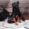 PH PandaHall Leather Boot Laces 55 Inch Flat Leather Shoe