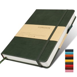 foroxin Lined Journal Notebook, (Dark Greed), 320 Pages, Medium 5.7 inches x 8.3 inches - 100 gsm Thick Paper, Hardcover