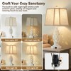 Lamps for Night Stands Set of 2-23.5" Bedside Lamp with