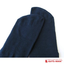 Gutsman Secret Five Finger Socks, Self Defense Forces, Men's, Organic Cotton, Deodorizing, deep navy, 23.0-25.0 cm