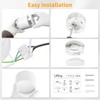 URing LED Surface-Mounted Spotlights, 3000 K Ceiling Spotlights, White, Includes