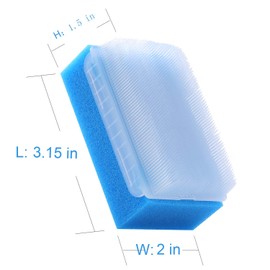 Baby Bath Time Sponge Brush- Body, Hair, and Scalp Cleaning - Gentle on Infant, Toddler Sensitive Skin - Great Sensory Feel. (6 Pcs)