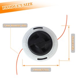 HUAREW 40027102169 Lawnmower Accessories Autocut C26-2 Mowing Head Replacement for Brush Cutter FS55 FS70 FS80 FS85 FS90 FS94 FS120 FSA130 FS-KM Brush Cutter and Brush Cutter