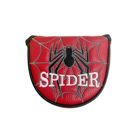 Golf Headcover Putter Cover with Key Ring Pin Mallet Fit Cameron Spider Putter Odyssey Magnetic Closure Spider (Red for Mallet)