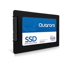 Quaroni Unidad de Estado Solido QSSD512. SSD 512 GB 2.5, SATA 3, Lectura 540MB/S Escritura 460MB/S.