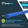 SharkBite 1/2 Inch x 5 Feet Blue PEX-B, Pack of