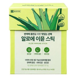 Chong Kun Dang Health Aloe Immune Stick 20g x 40 packets / 종근당건강 알로에 이뮨 스틱 20gX40포