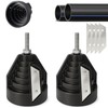 Pack of 2 Pipe Deburring Hand Deburring Plastic Pipe Chamfer
