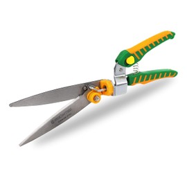 GRÜNTEK Icebird Grass Shears, Premium Lawn Edge Shears with 180° Rotating Cutting Head, 345 mm Long, Stainless INOX Blades, Ergo Handles